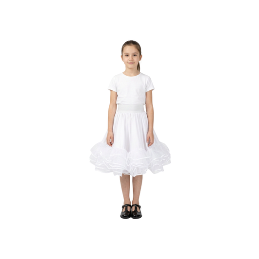 Falso 3 Capas para vestidos Niña