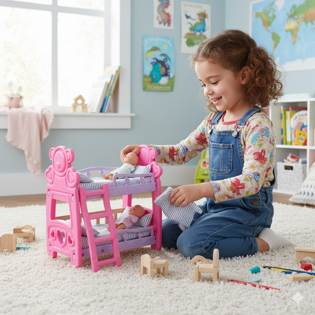 Cuna Camarote Para Muñecas