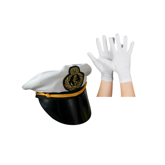 Gorro Capitán + Guante Marina Niños