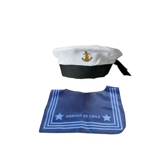 Set Marinero Gorro + Pechera Niños