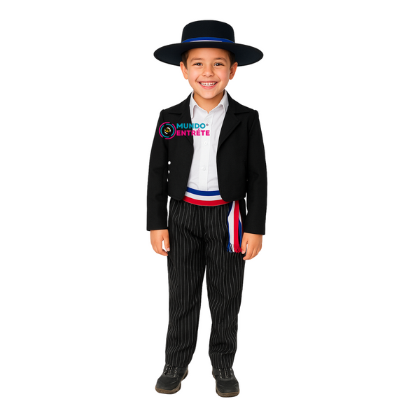 Fiestas Patrias Chile Traje Huaso NiÃ±o Body Manga Larga Fiestas