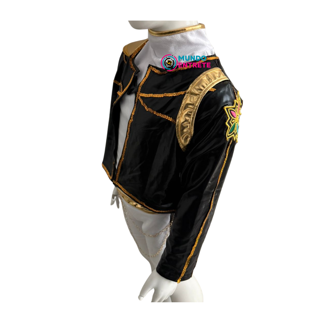 Guerrera K-Pop Rumi Golden + Peluca