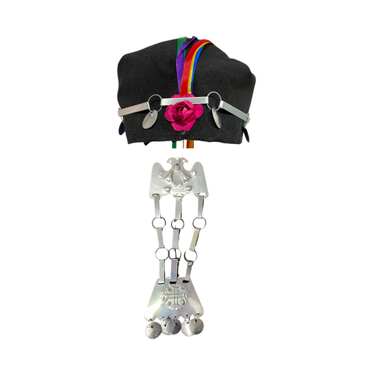 Lloven+trapelakucha+trarilonco Accesorio Mapuche Niña