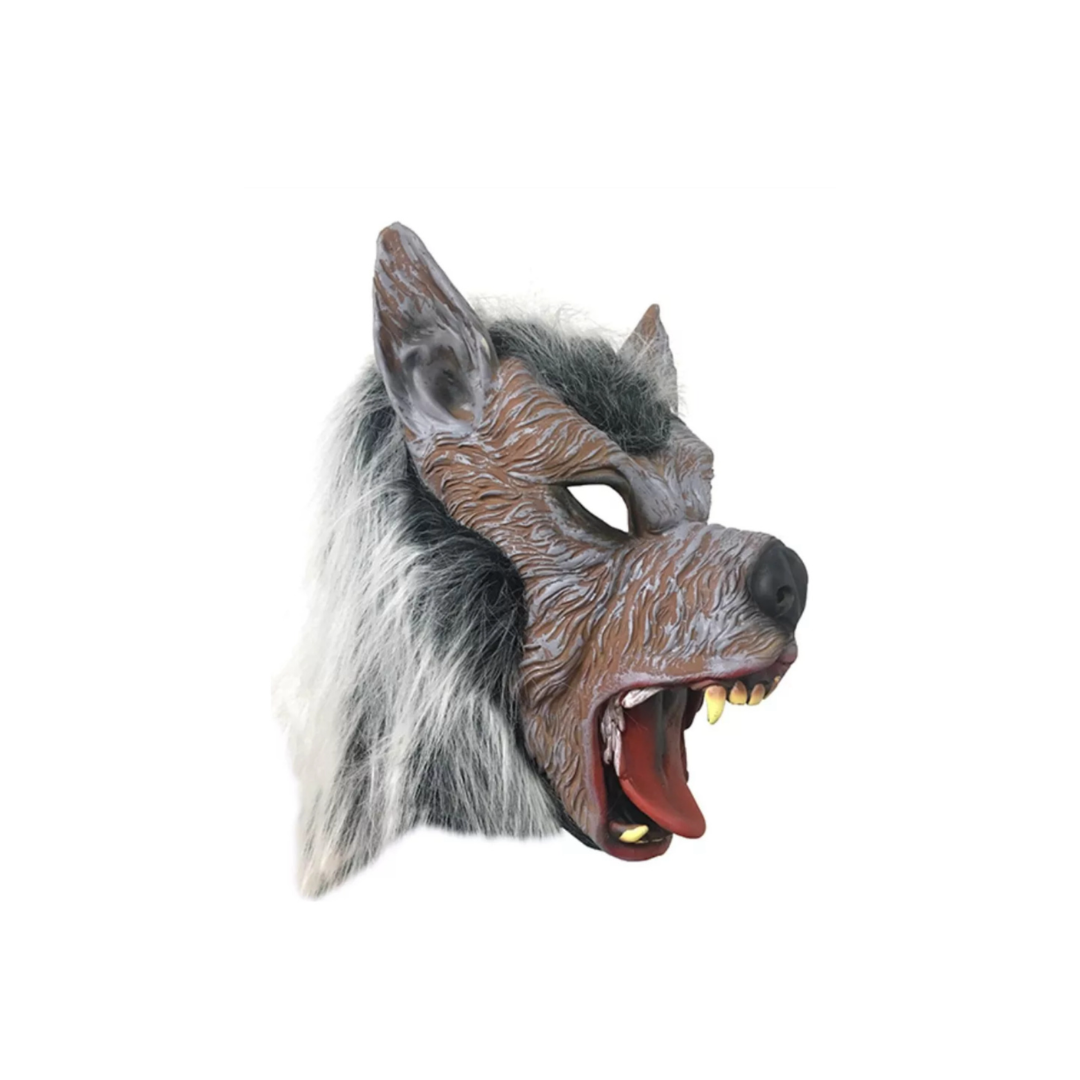 Disfraz De Lobo Capa Mascara Y Guantes Adulto