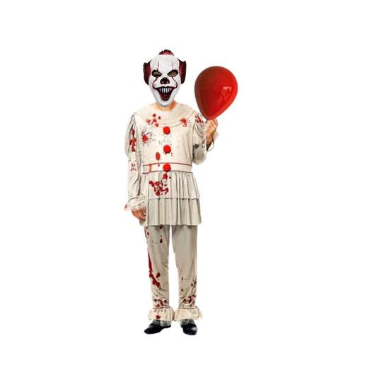 Disfraz Payaso Asesino It Pennywise Adulto+mascara Halloween