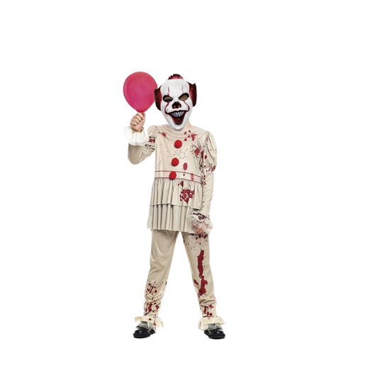 Disfraz Niño Payaso It Pennywise Halloween + Mascara