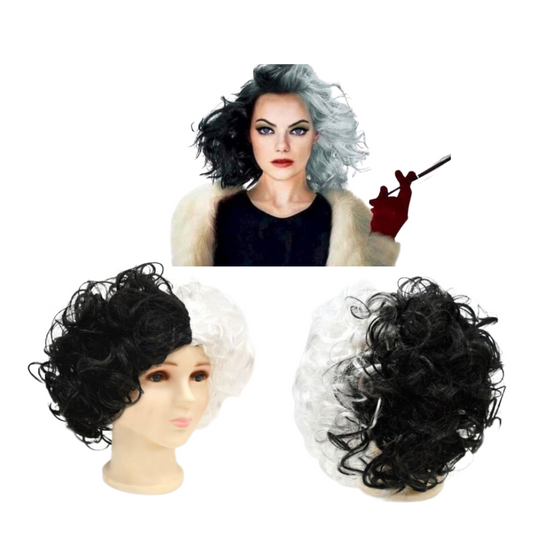 Peluca Morticia Halloween