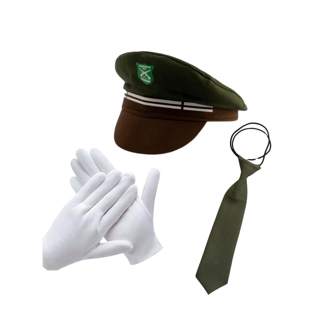Traje Carabinero Unisex para Niña