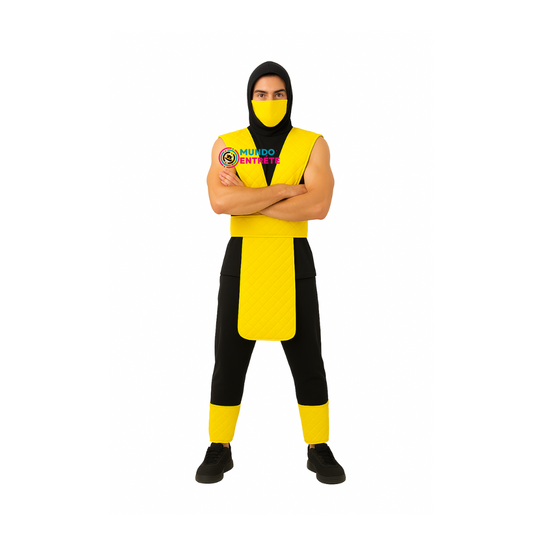 Disfraz De Scorpion Mortal Kombat Adulto