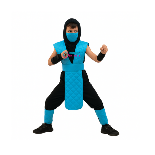 Disfraz De Sub Zero Mortal Kombat  Niño