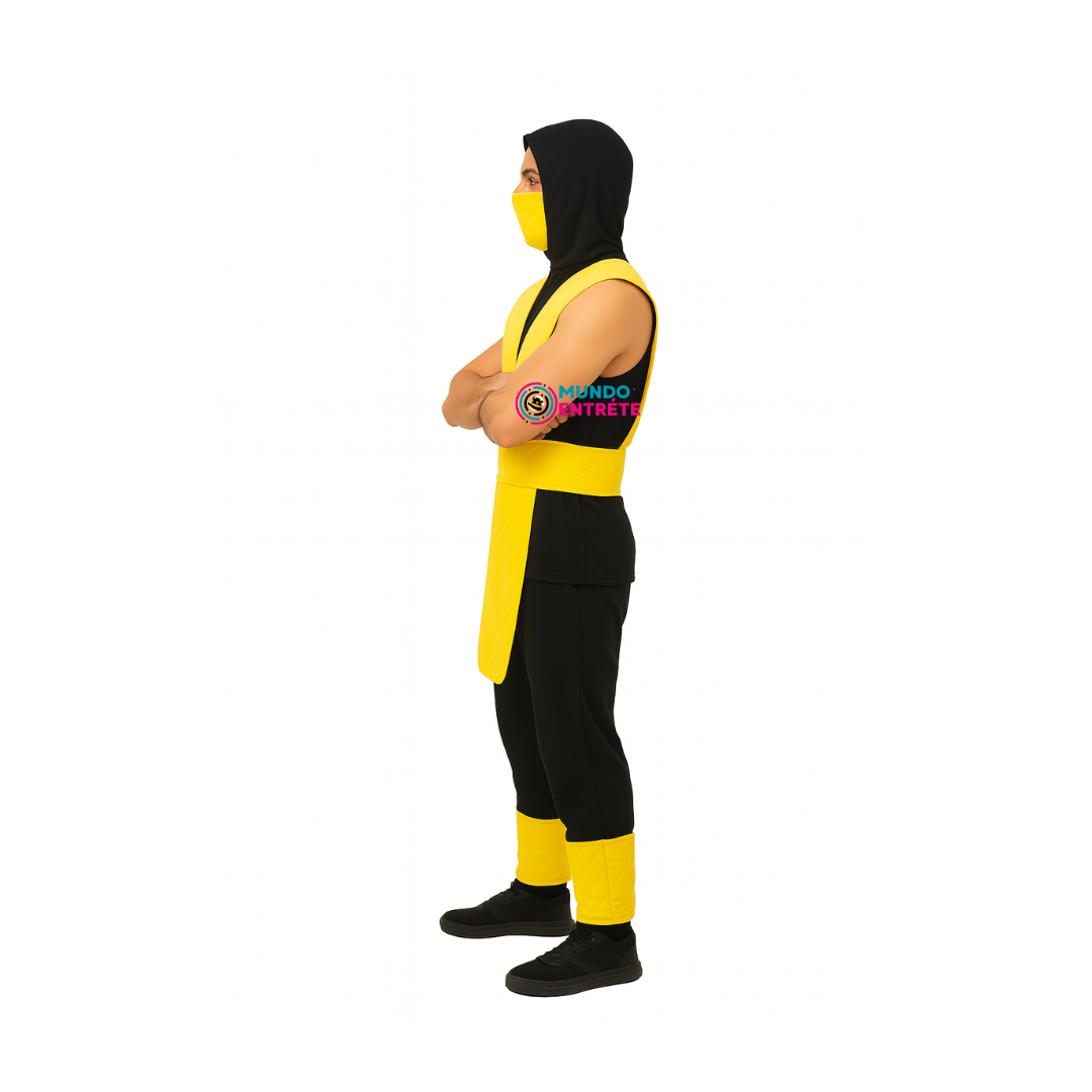 Disfraz De Scorpion Mortal Kombat Adulto