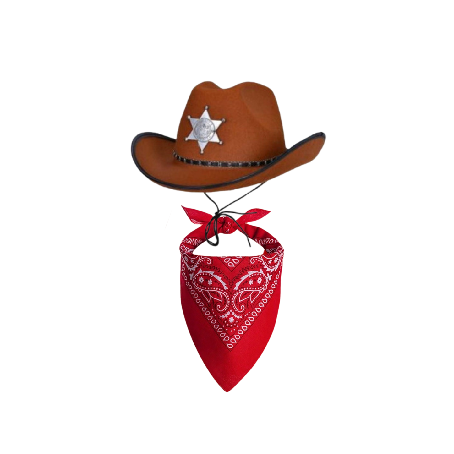 Set Vaquero Disfraz Cosplay Sombrero + Bandana