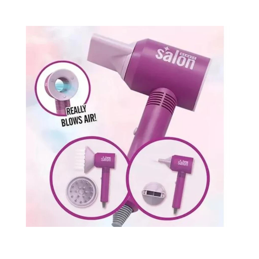 Set Peluqueria Maquillaje Juguete Niñas Violeta