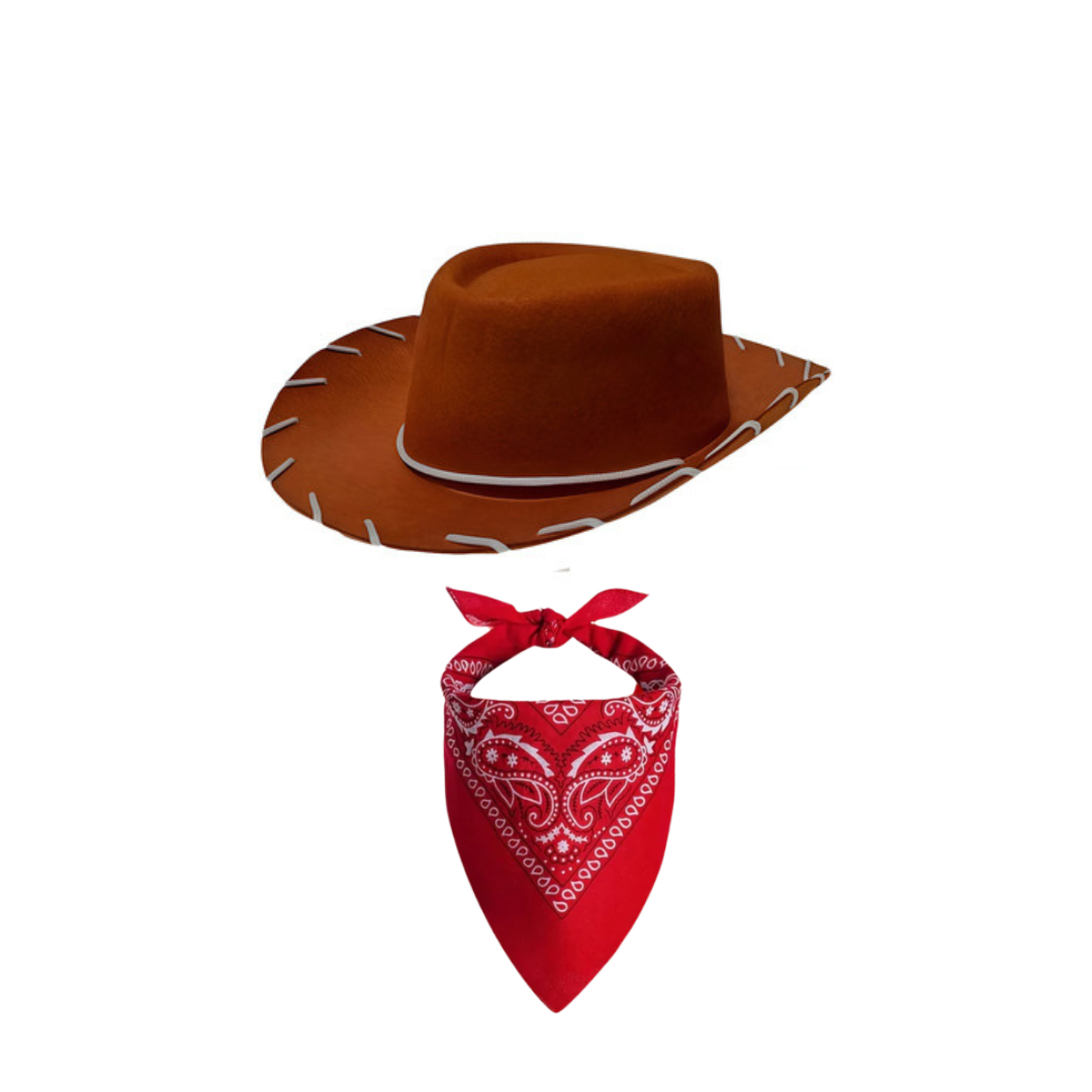 Set vaquero  Woody  Sombrero + bandana Niño