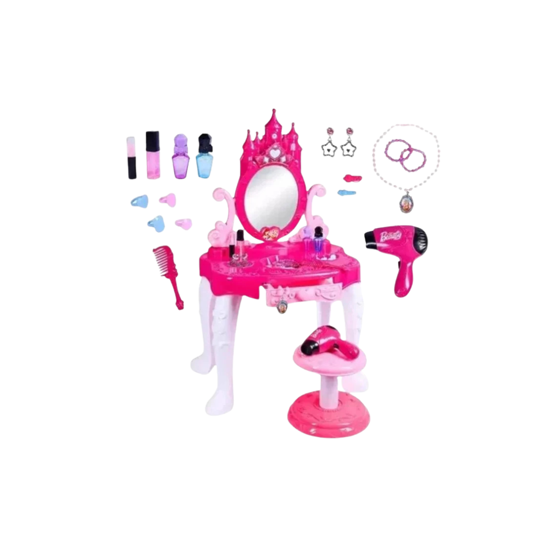 Tocador De Maquillaje Con Luz Y Sonido Juguete Para Niñas