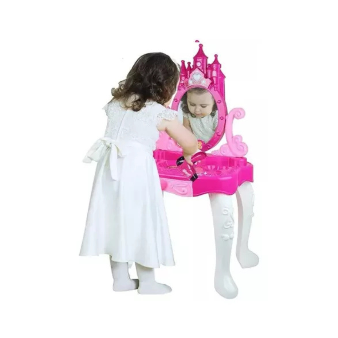 Tocador De Maquillaje Con Luz Y Sonido Juguete Para Niñas