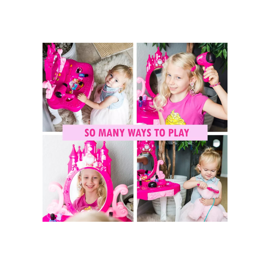 Tocador De Maquillaje Con Luz Y Sonido Juguete Para Niñas