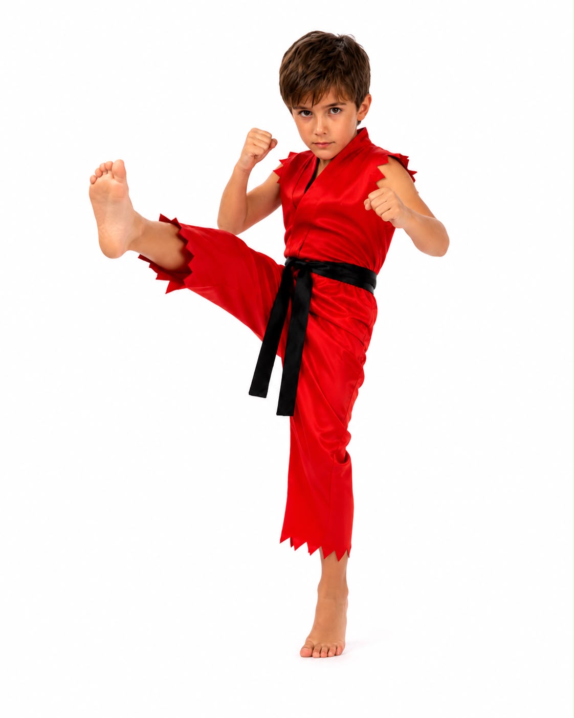 Disfraz Karateka Rojo Niño Cosplay
