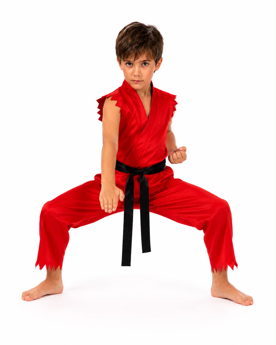 Disfraz Karateka Rojo Niño Cosplay