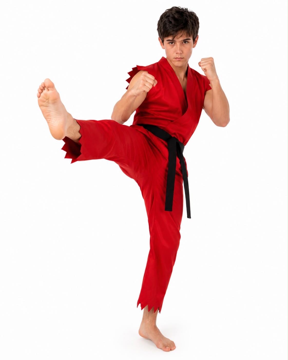 Disfraz Karateka Rojo Adulto Cosplay