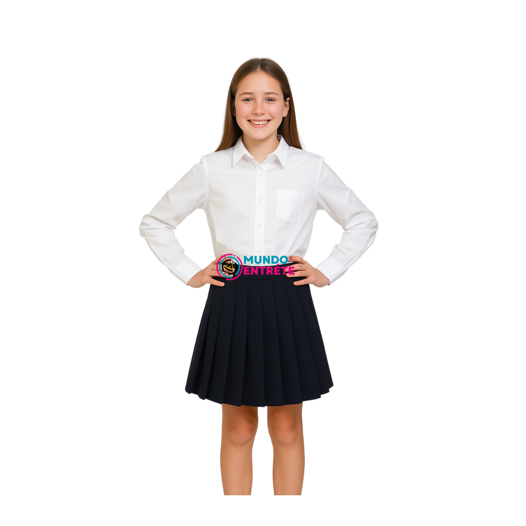 Blusa Escolar Juvenil-adulto