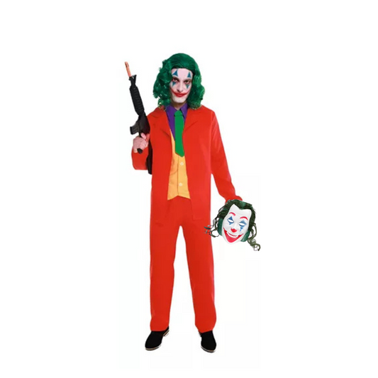 Disfraz  Payaso Joker Guason Halloween Adulto