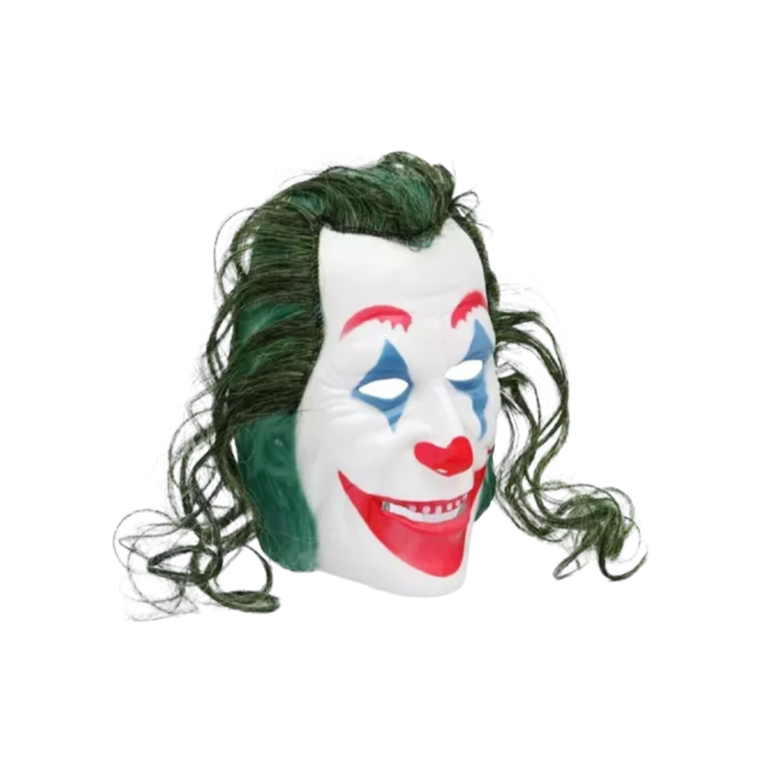 Mascara Joker Guason Plastico Con Pelo Sintetico Haloween