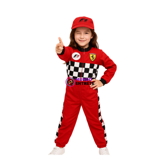 Traje De Piloto de F1 Niña