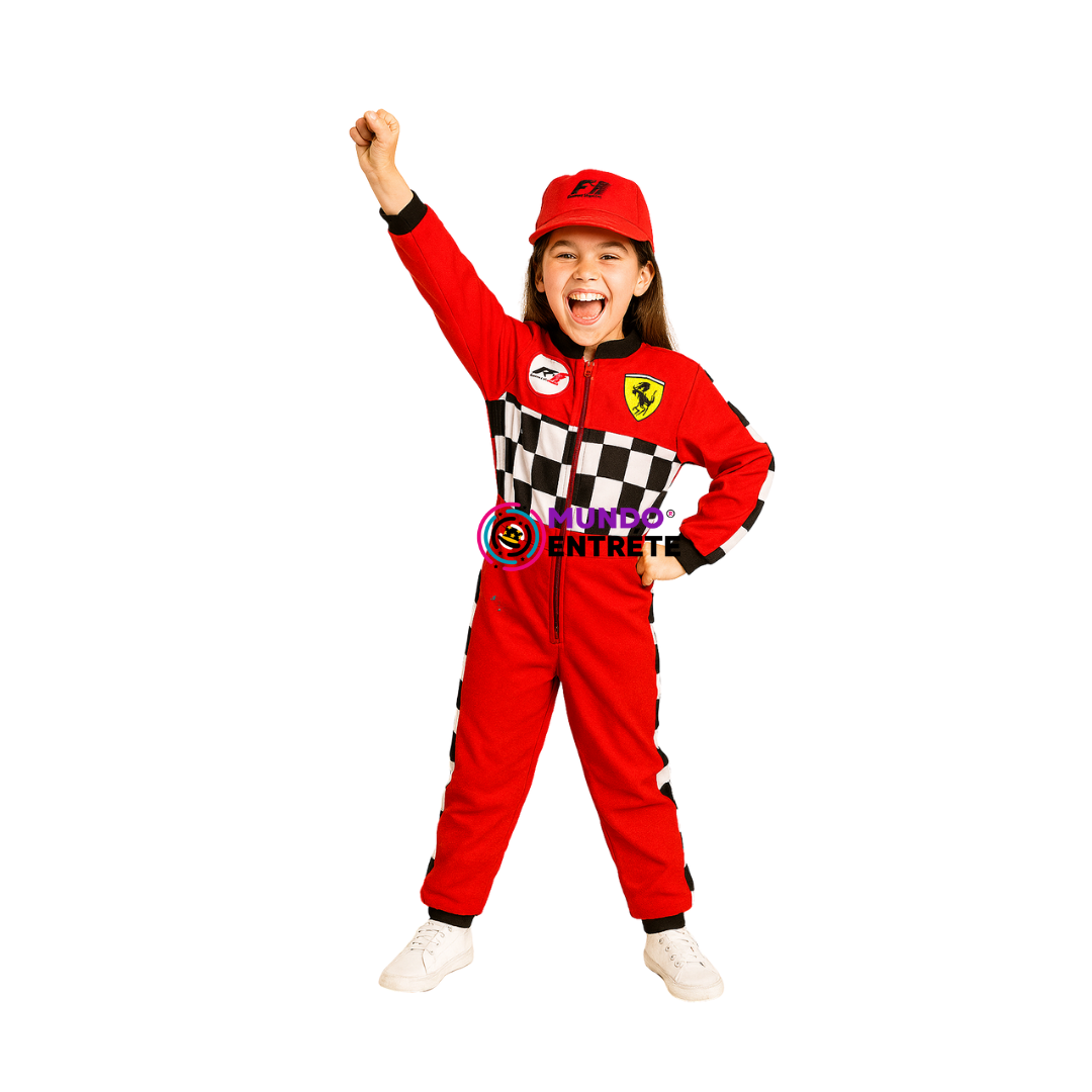 Traje De Piloto de F1 Niña