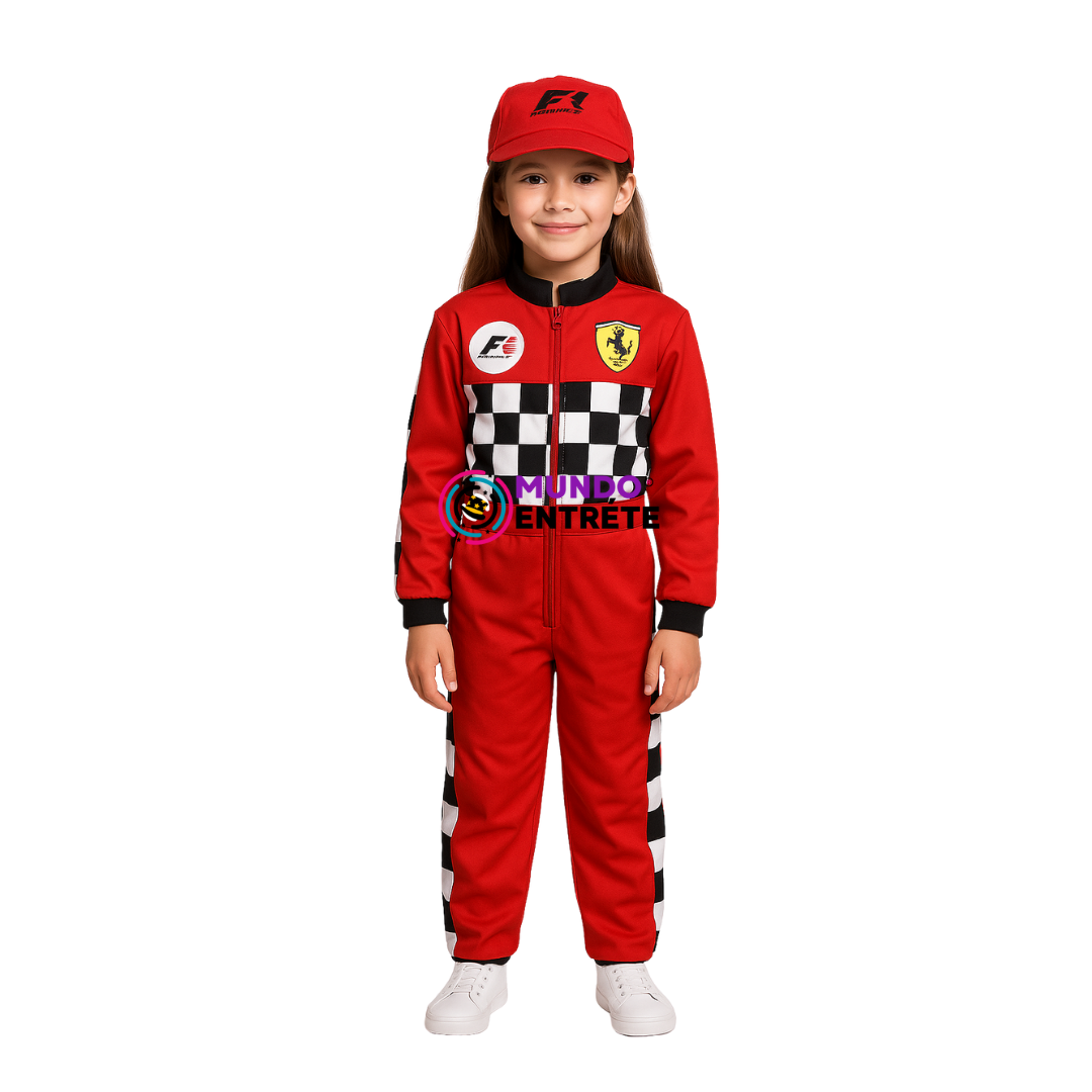 Traje De Piloto de F1 Niña