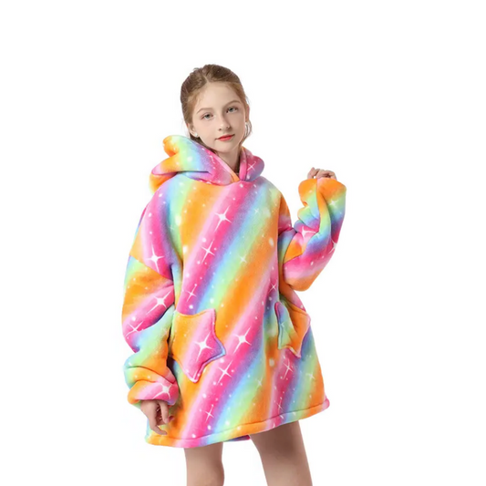 Maxi Poleron Capucha Chiporro Animales Niños