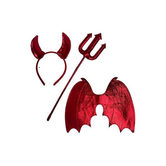 Set Disfraz Diabla Mujer3 Piezas Halloween