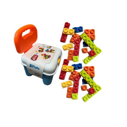 Silla Didactica Con Legos 20pza  Juguete Niños