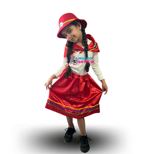 Traje Nortino Niña Baile / Fiestas Patrias